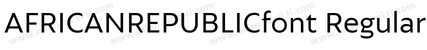AFRICANREPUBLICfont Regular字体转换